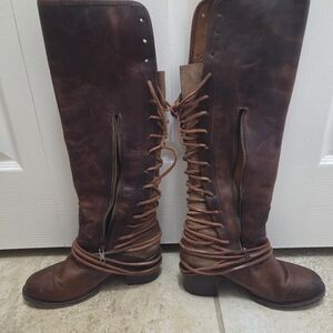 Freebird by Steven Chestnut Lace-Up Boots